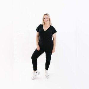 SMASH & TESS SUNDAY ROMPER IN MIDNIGHT BLACK - Size L & M